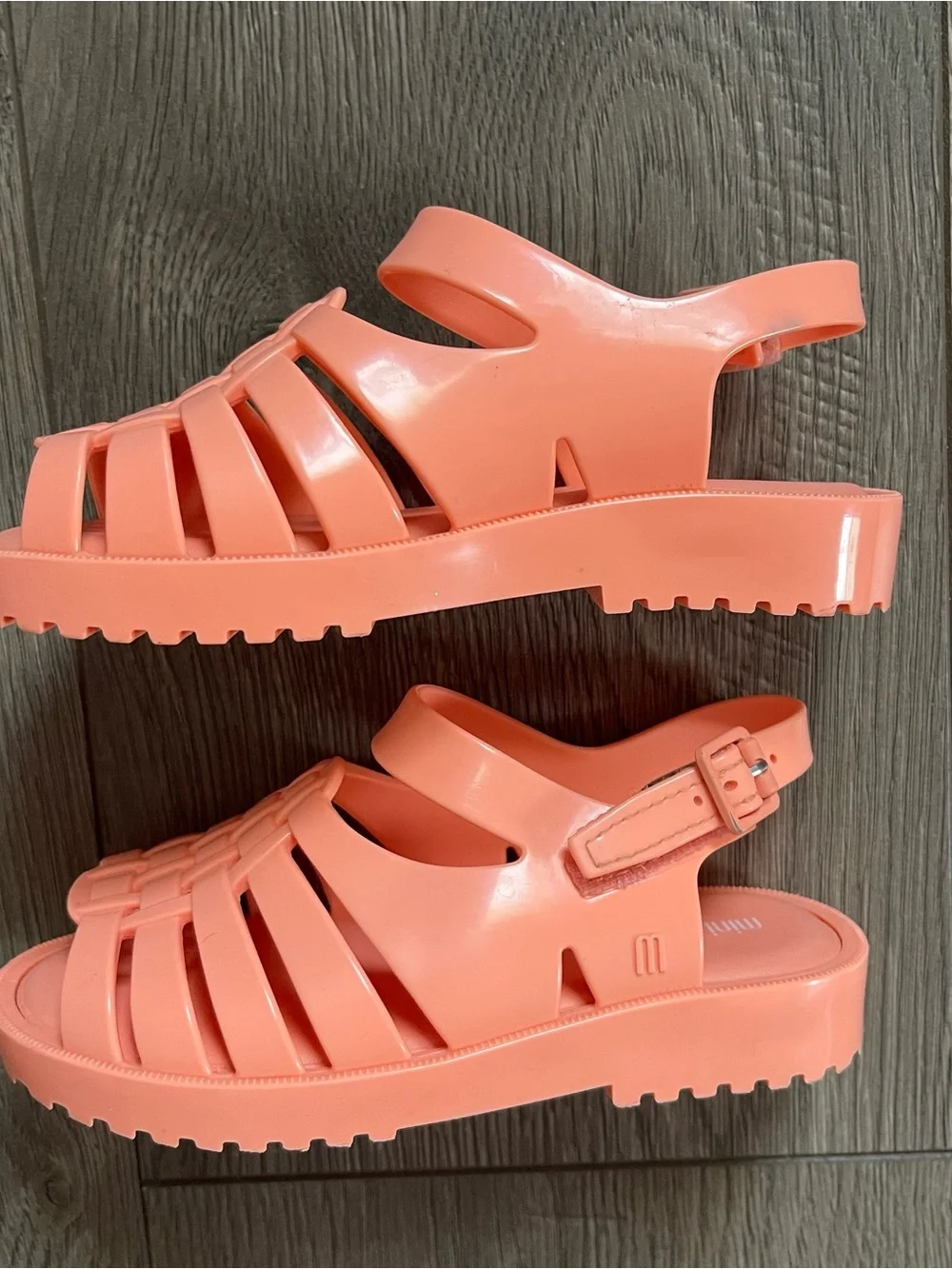 Mini Melissa Francxs Coral Pink Toddler Girl 10 Sandals